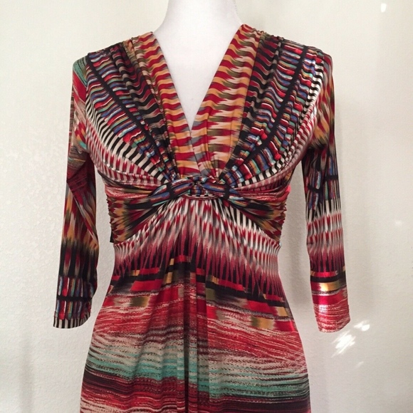 Ilse Jacobsen Carmine Red Tie Know Draped Dress - Picture 4 of 8